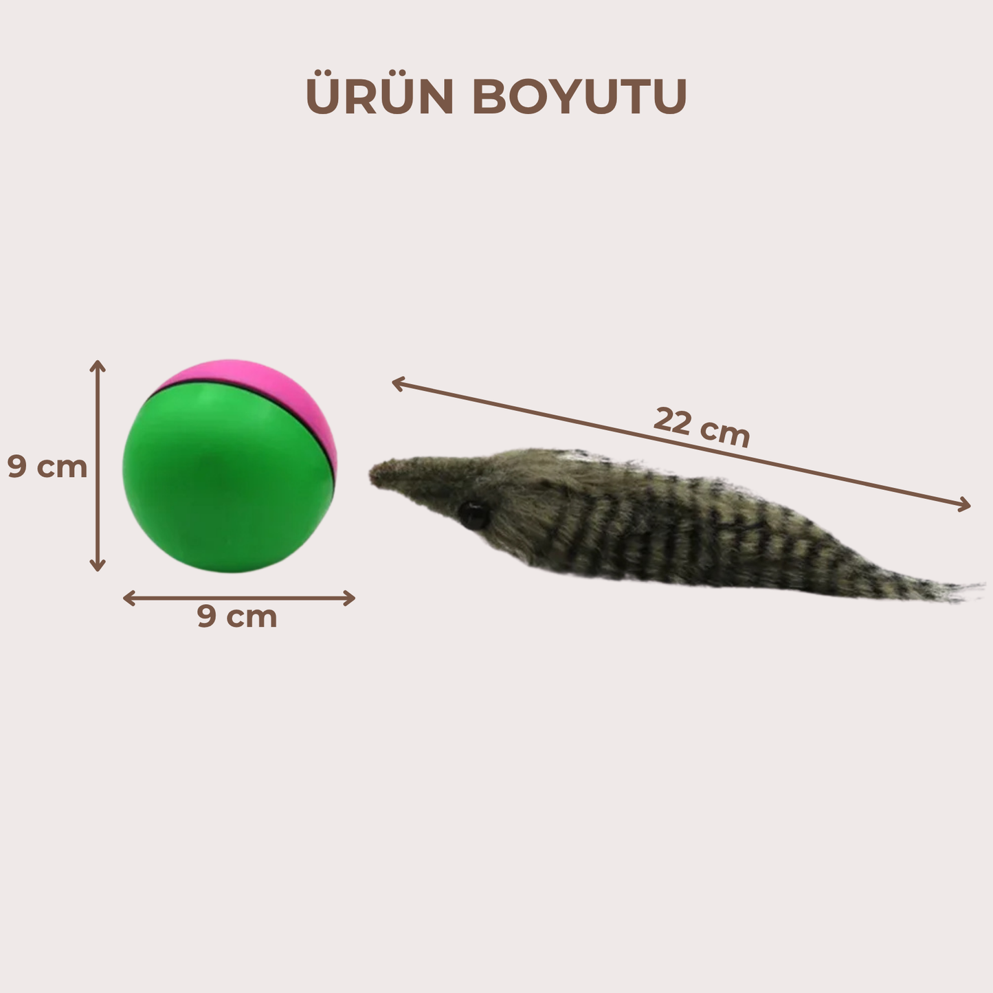 PatiKöşk™ Evcil Hayvanlar İçin Eğlenceli Hareketli Rakun Oyuncağı (Ürün Kodu: PK 12)