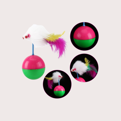 PatiKöşk™ Fareli Hacıyatmaz Oyun Topu (Ürün Kodu: PK 157)