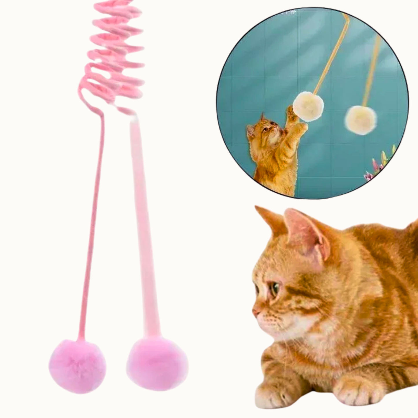 PatiKöşk™ Elastik Yaylı Asılabilir Peluş Oyuncak (Ürün Kodu: PK 181)