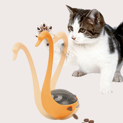 PatiKöşk™  Kuğu Şeklinde Lazerli Kedi Oyuncağı