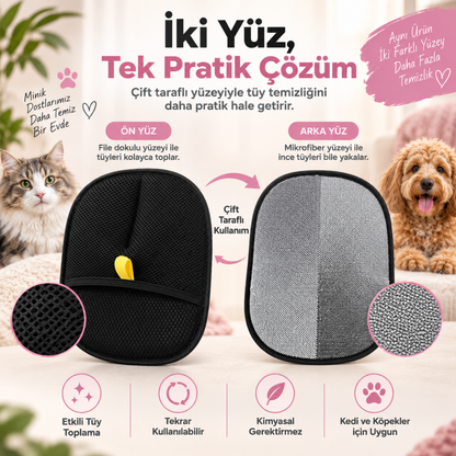 PatiKöşk™ Yeni Nesil Tüy Toplama Eldiveni (Ürün Kodu: PK 40)