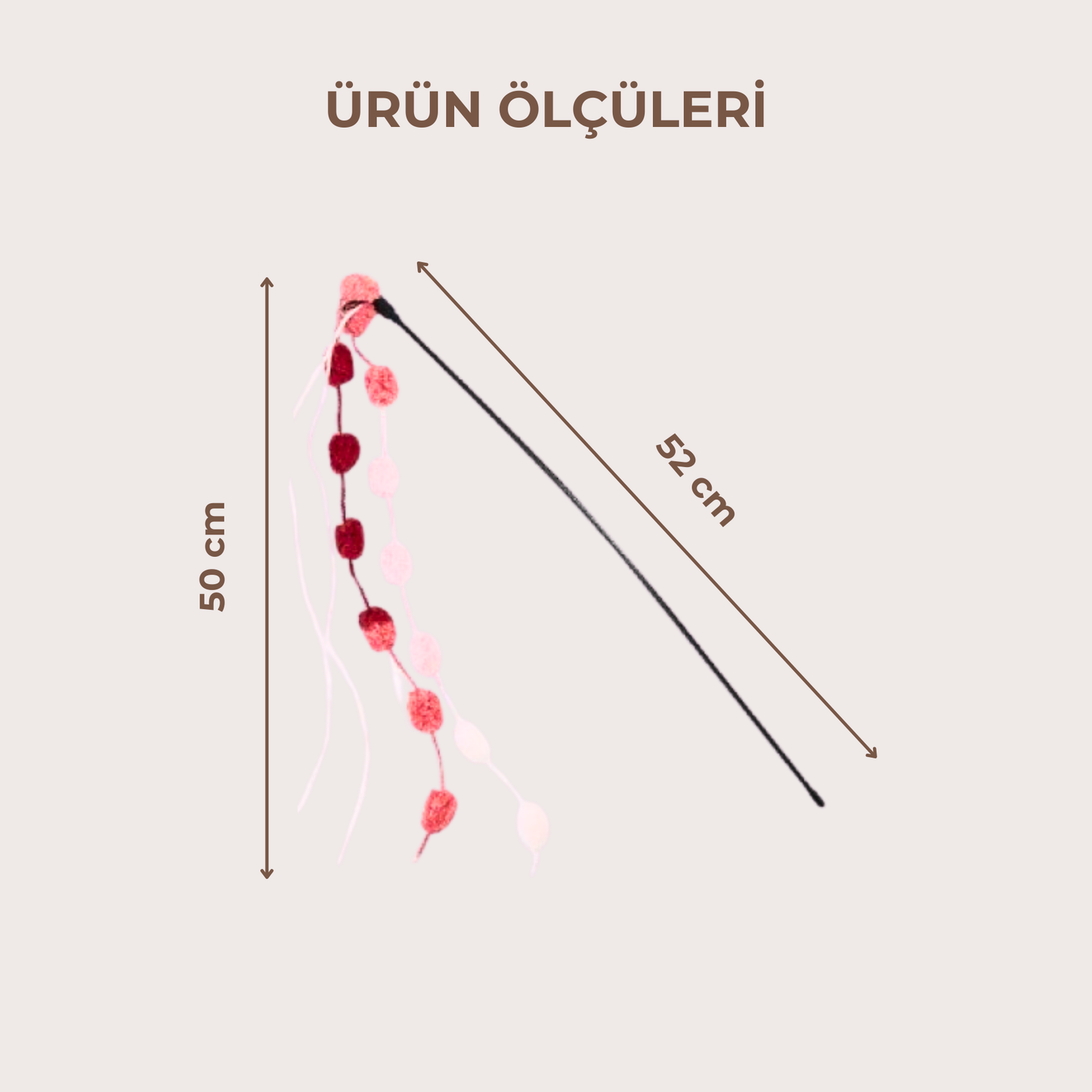 PatiKöşk™ Çıngıraklı Kedi Oyun Oltası (Ürün Kodu: PK 127)
