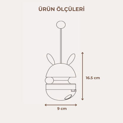 PatiKöşk™ Mama Hazneli Hacıyatmaz Oyuncağı (Ürün Kodu: PK 44)