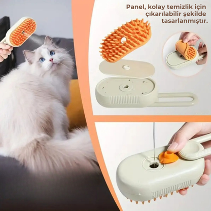 PatiKöşk™ Evcil Hayvan Buharlı Bakım Tarağı