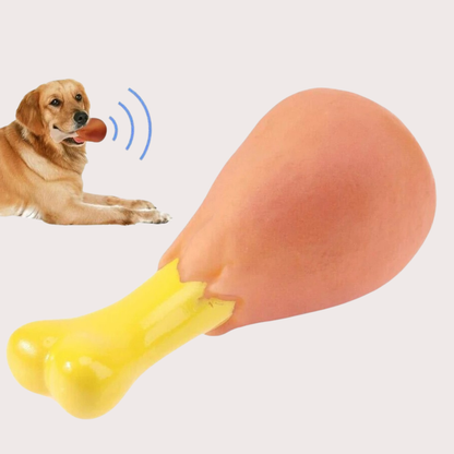 PatiKöşk™ Köpekler İçin Sesli Oyuncak Tavuk Butu (Ürün Kodu: PK 115)