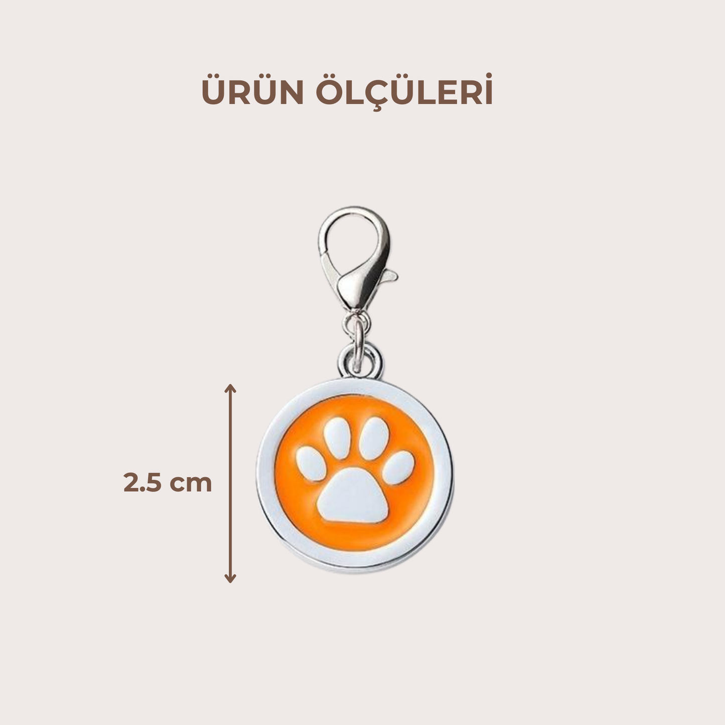 PatiKöşk™ Evcil Hayvan Klipsli Tasma Künyesi (Ürün Kodu: PK 168)
