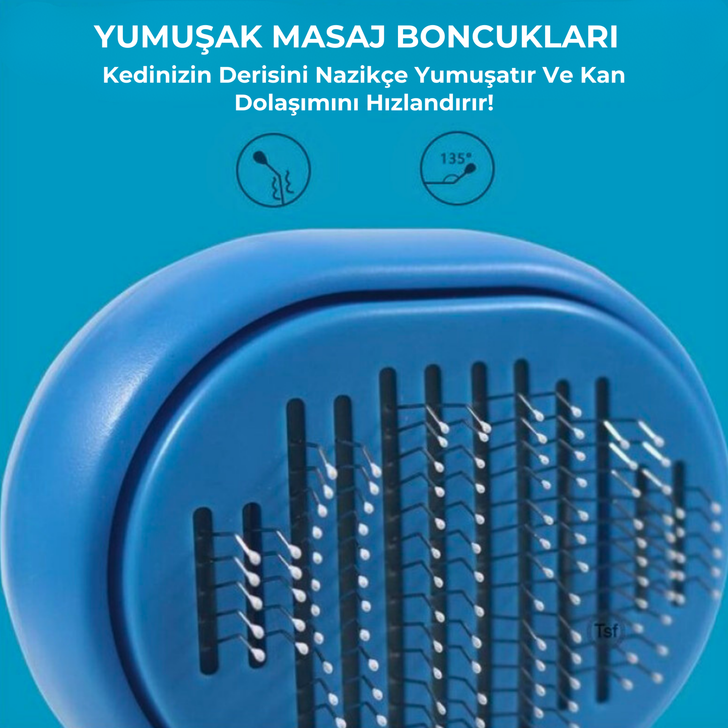 PatiKöşk™ Çok Fonksiyonlu Evcil Hayvan Tüy Temizleyici Fırça (Ürün Kodu: PK 50)