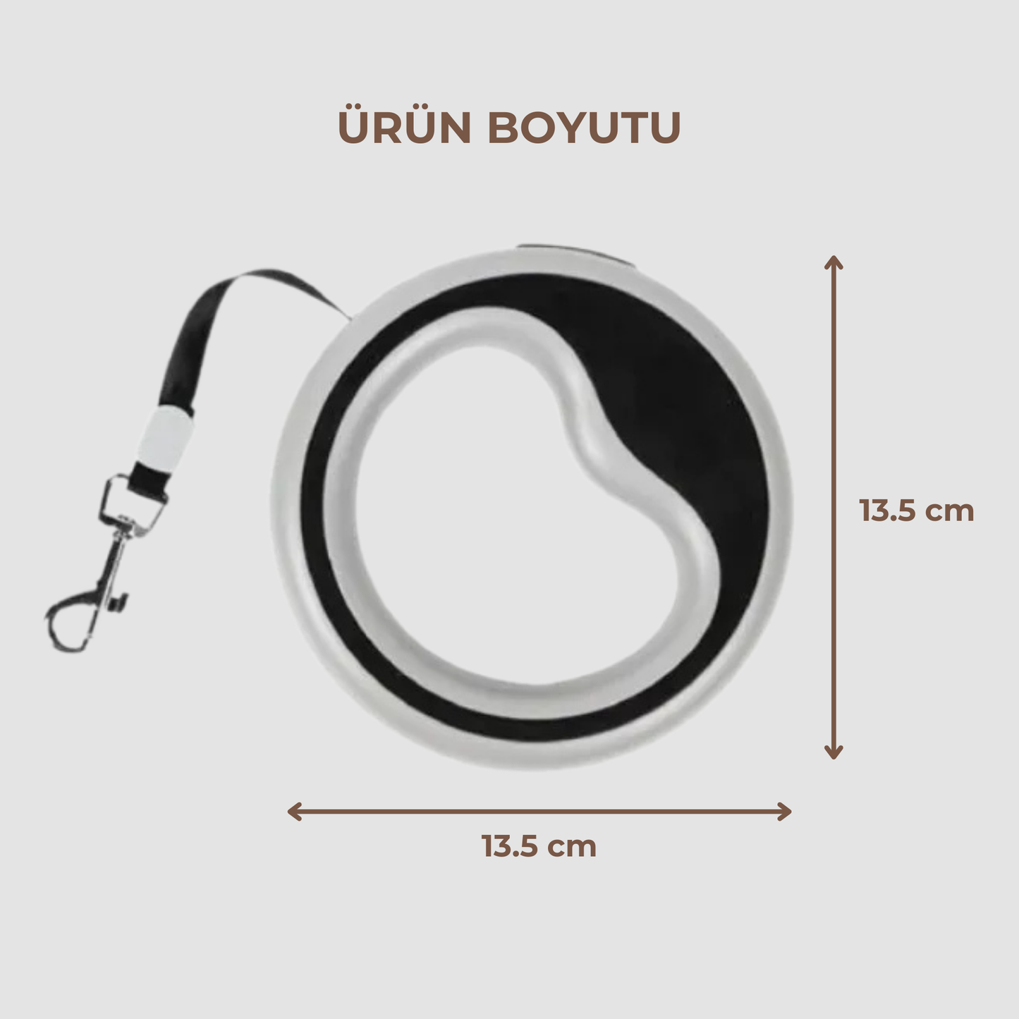 PatiKöşk™ 2.5 Metre Otomatik Köpek Gezdirme Tasması (Küçük, Orta ve Büyük Irk Köpekler İçin Uygun)