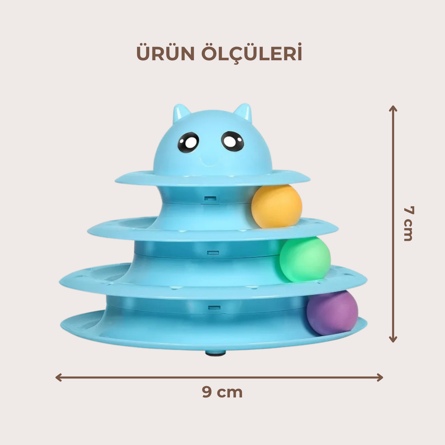 PatiKöşk™ 3 Katlı Kedi Oyuncağı
