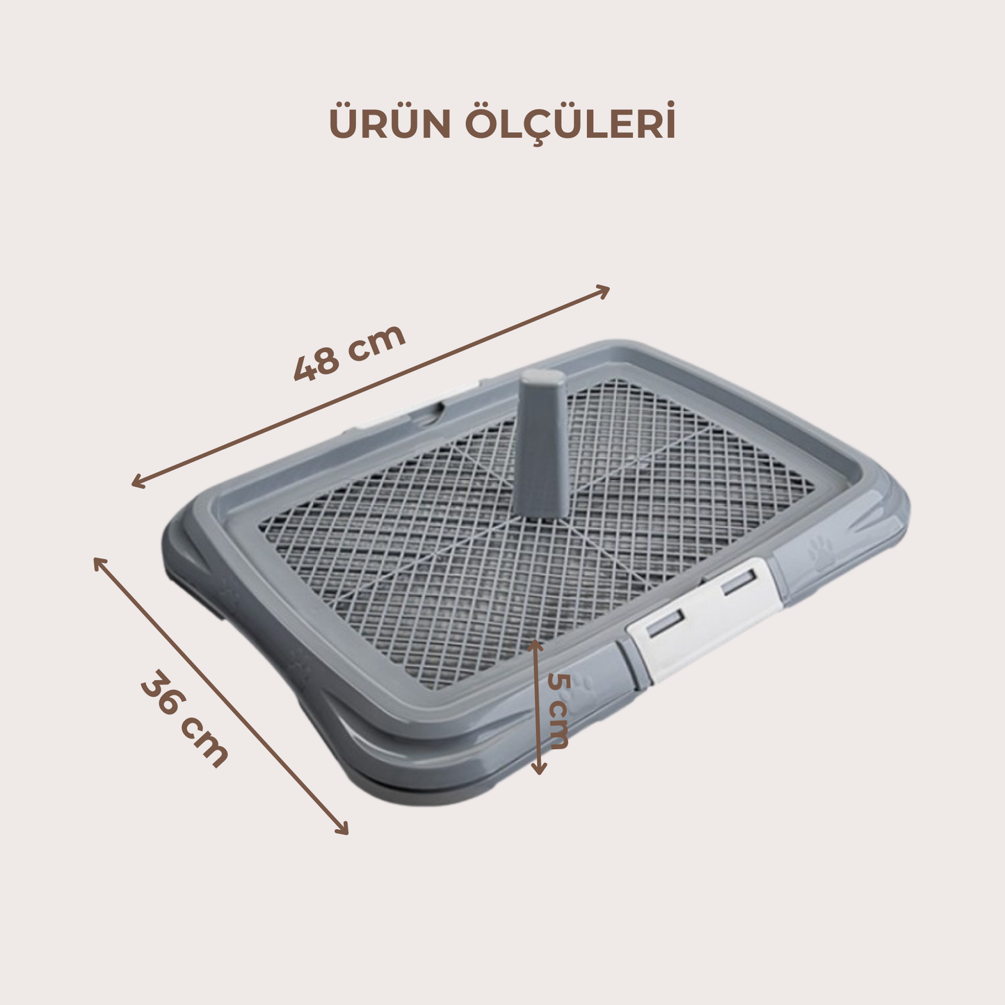 PatiKöşk™ Mikopet Köpek Eğitim Tuvalet Kabı (Ürün Kodu: PK 114)