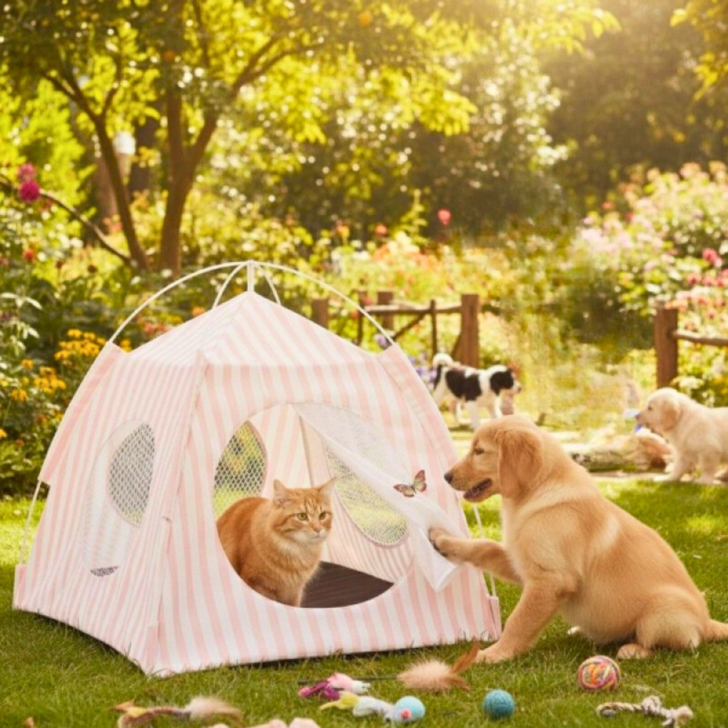 PatiKöşk™ Evcil Hayvan Katlanabilir Oyun Çadırı (Ürün Kodu: PK 166)