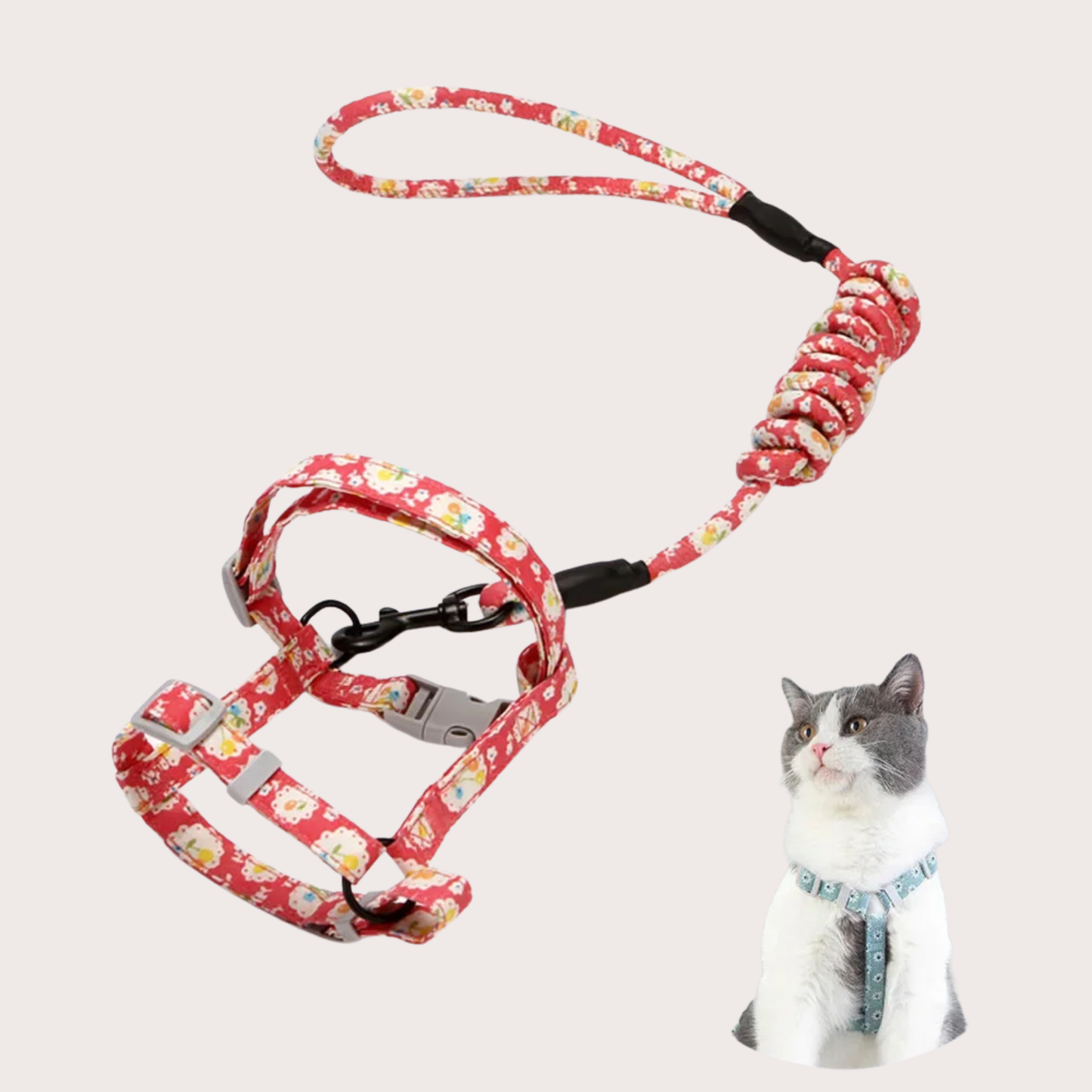 PatiKöşk™ Kedi Gezdirme Göğüs Tasması (Ürün Kodu: PK 71)