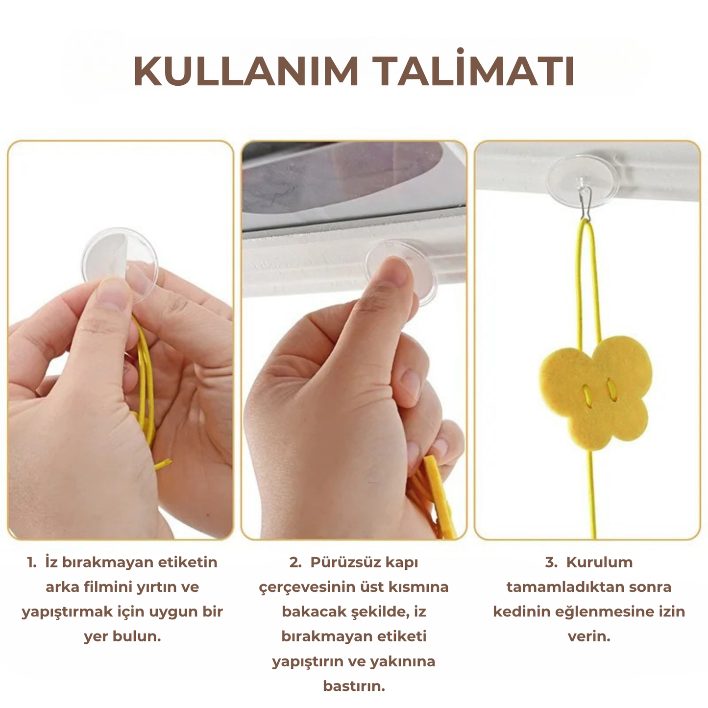 PatiKöşk™ Elastik Yapışkanlı Kedi Oyun Oltası