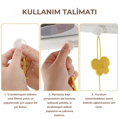 PatiKöşk™ Elastik Yapışkanlı Kedi Oyun Oltası