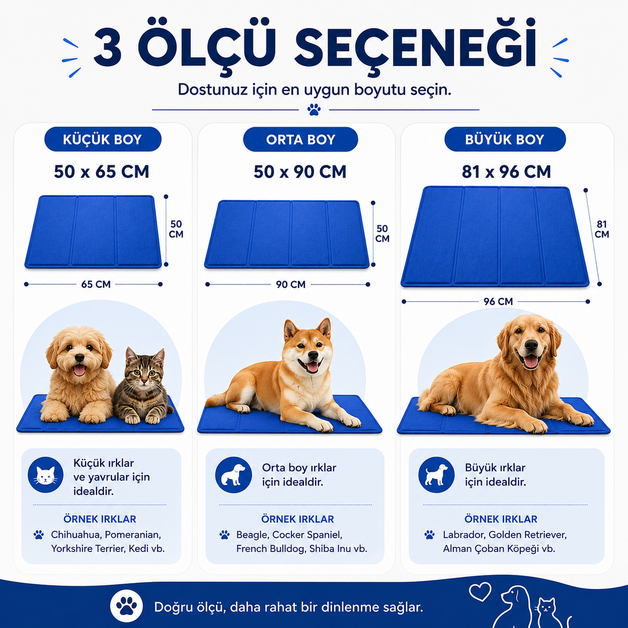 PatiKöşk™ Evcil Hayvan Soğutucu Yatak Mat (Ürün Kodu: PK 16)