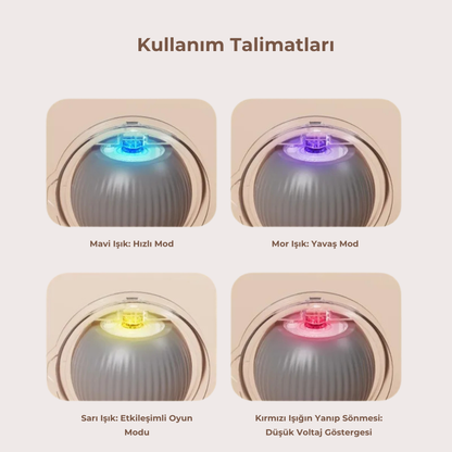 PatiKöşk™ Peluş Otomatik Hareketli ve Şarjlı Kedi Oyuncağı