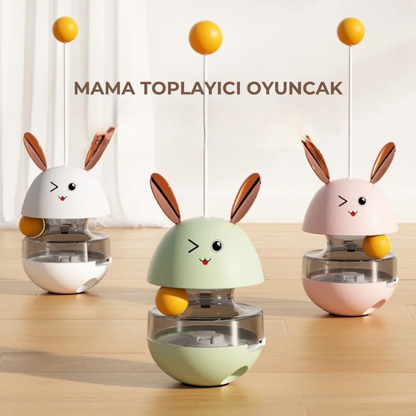 PatiKöşk™ Mama Hazneli Hacıyatmaz Oyuncağı (Ürün Kodu: PK 44)