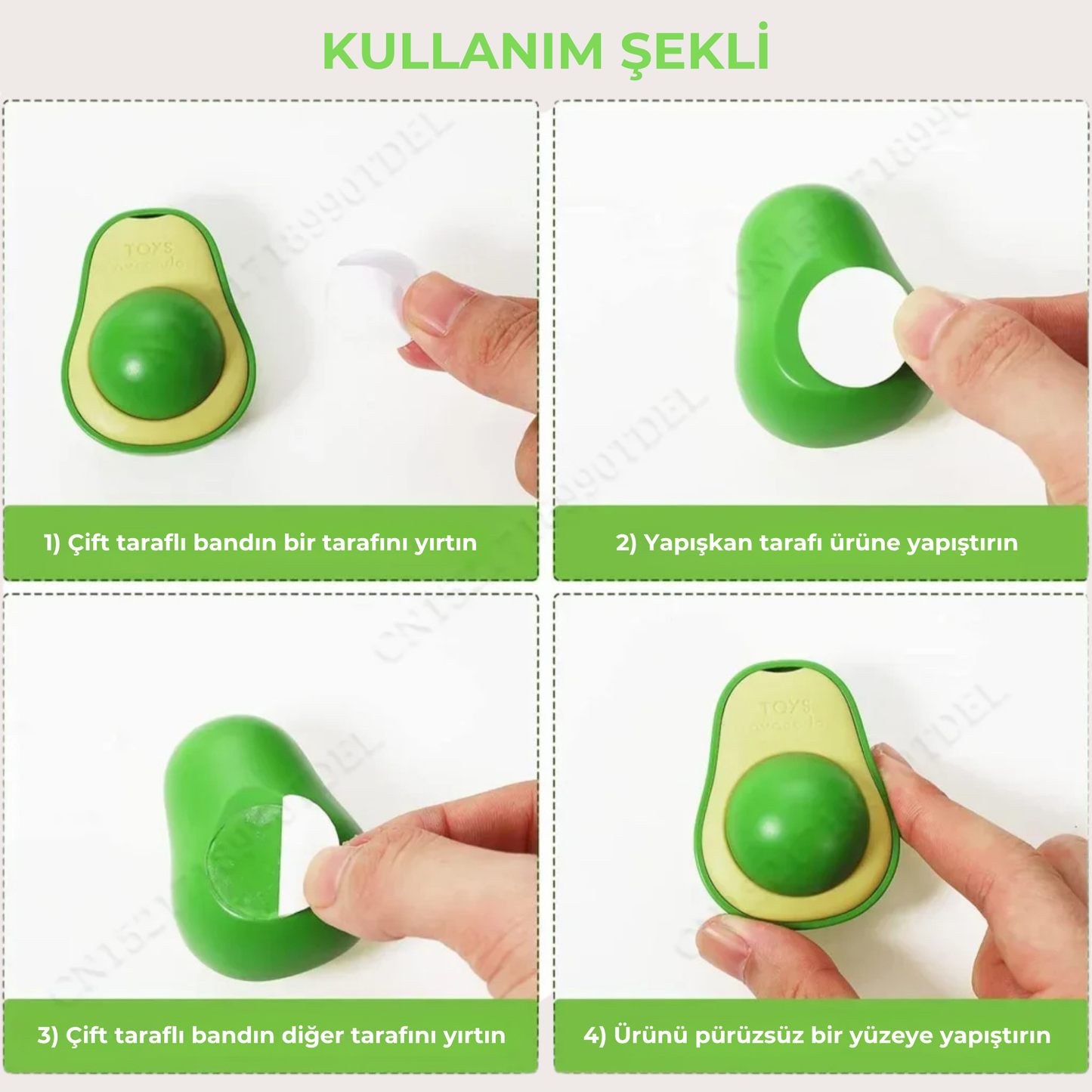 PatiKöşk™ Kedi Nanesi Avokado Oyun Topu