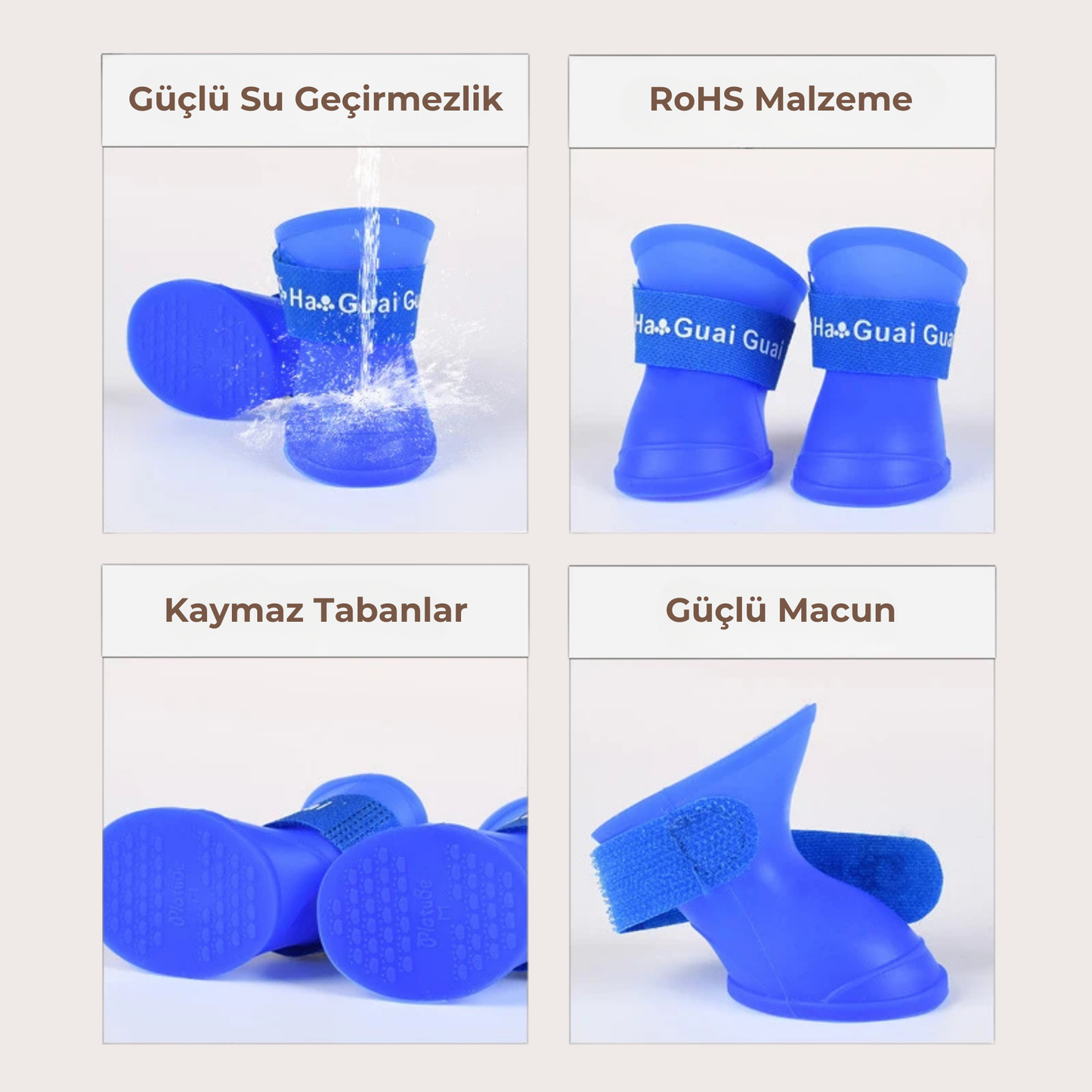 PatiKöşk™ Cırt Cırtlı Evcil Hayvan Ayakkabısı (Ürün Kodu: PK 54)