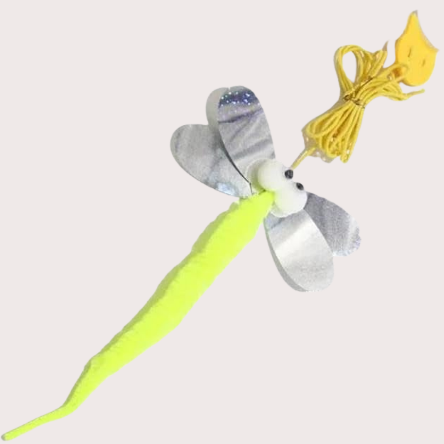 PatiKöşk™ Kelebek Model Elastik Kendinden Yapışkanlı Kedi Oyun Oltası (Ürün Kodu: PK 139)