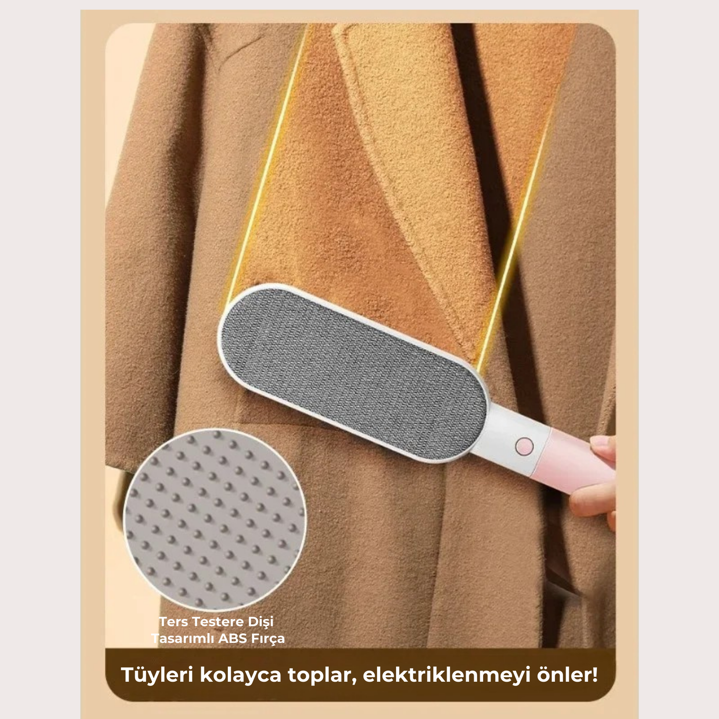 PatiKöşk™ 4'ü 1 Arada Tüy Toplama Fırçası (Ürün Kodu: PK 48)