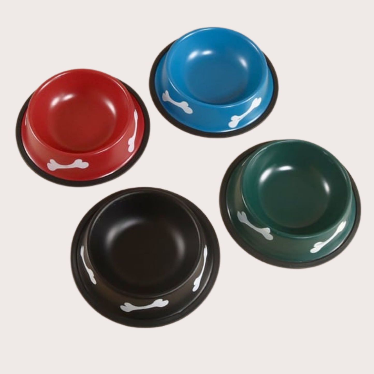 PatiKöşk™ Desenli Metal Mama Kabı (Ürün Kodu: PK 128)