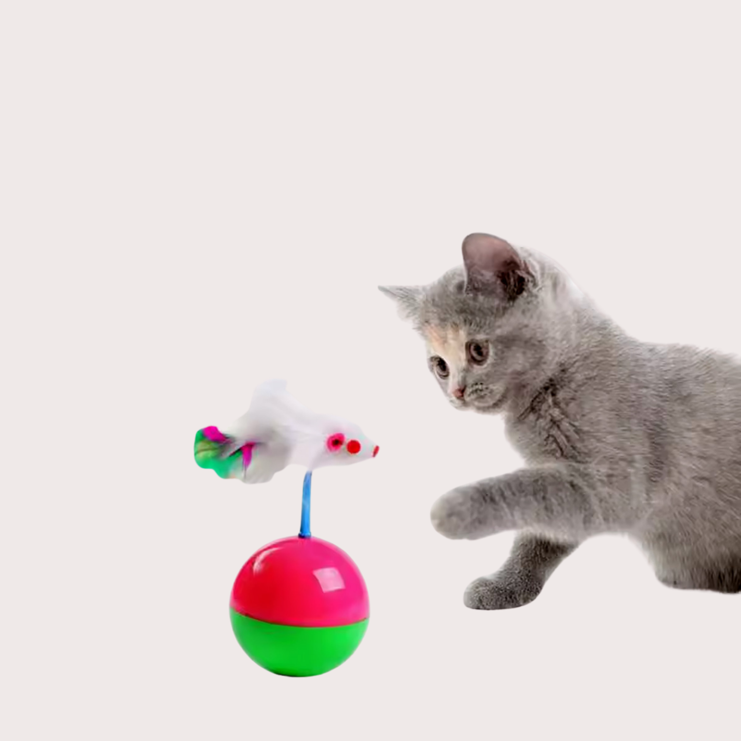 PatiKöşk™ Fareli Hacıyatmaz Oyun Topu (Ürün Kodu: PK 157)