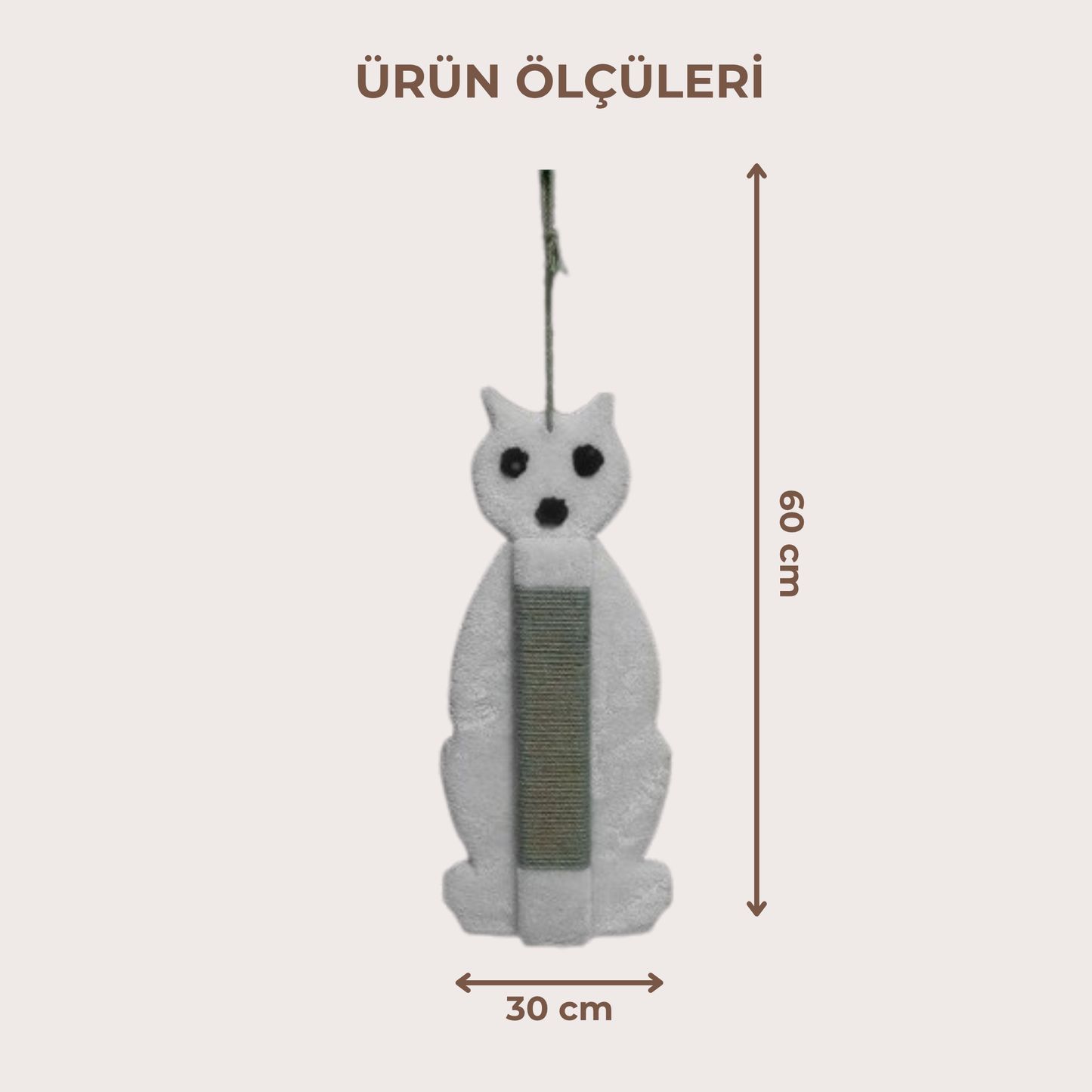 PatiKöşk™ Kedi Temalı Tırmalama Tahtası (Ürün Kodu: PK 84)