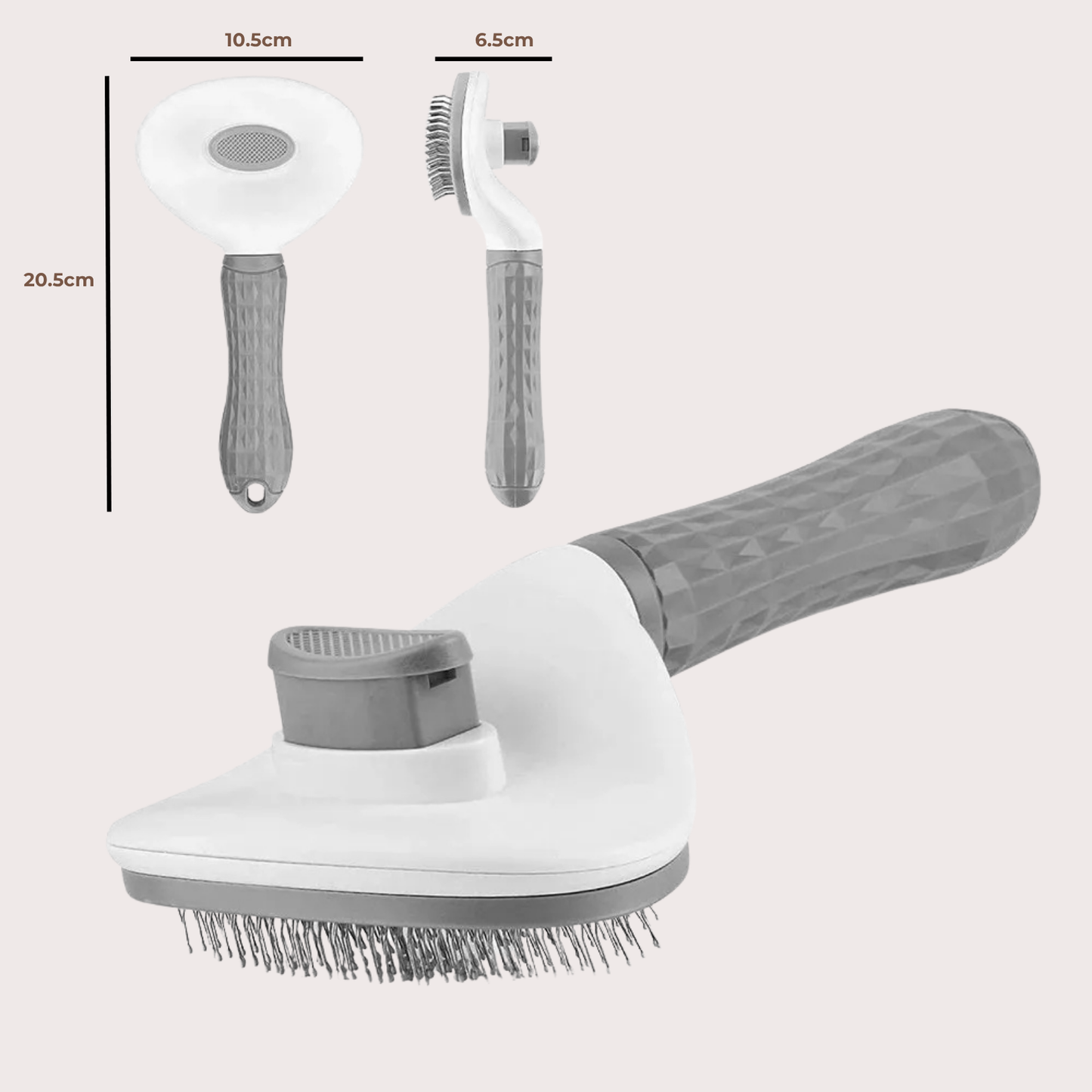 PatiKöşk™ Otomatik Temizlenen Yuvarlak Evcil Hayvan Tarağı (Ürün Kodu: PK 25)