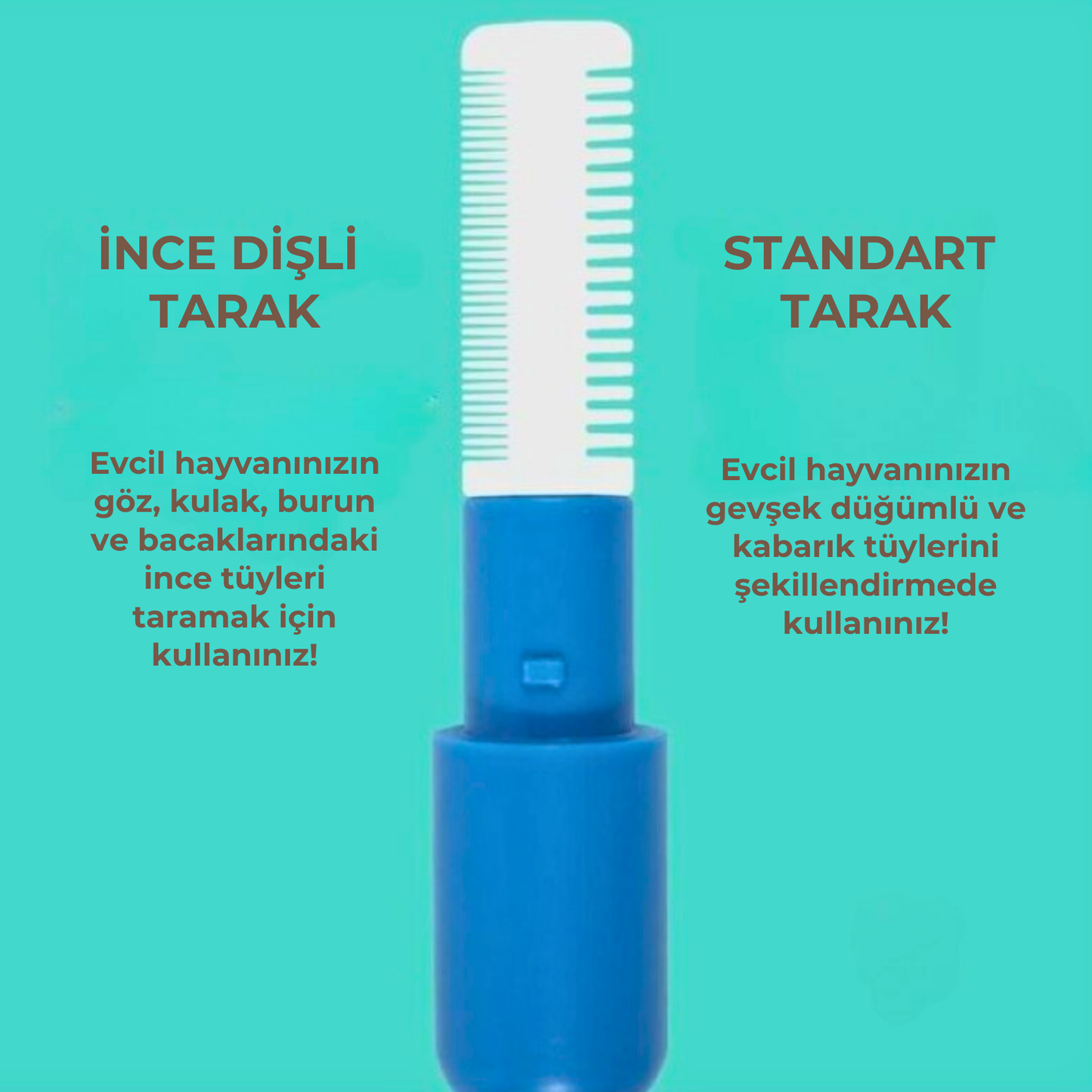 PatiKöşk™ Çok Fonksiyonlu Evcil Hayvan Tüy Temizleyici Fırça (Ürün Kodu: PK 50)