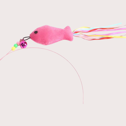 PatiKöşk™ Balıklı Kedi Oyun Oltası