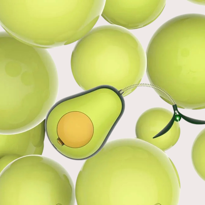 PatiKöşk™ Avokado Şeklinde Kedi Naneli ve Mama Hazneli Kedi Oyuncağı