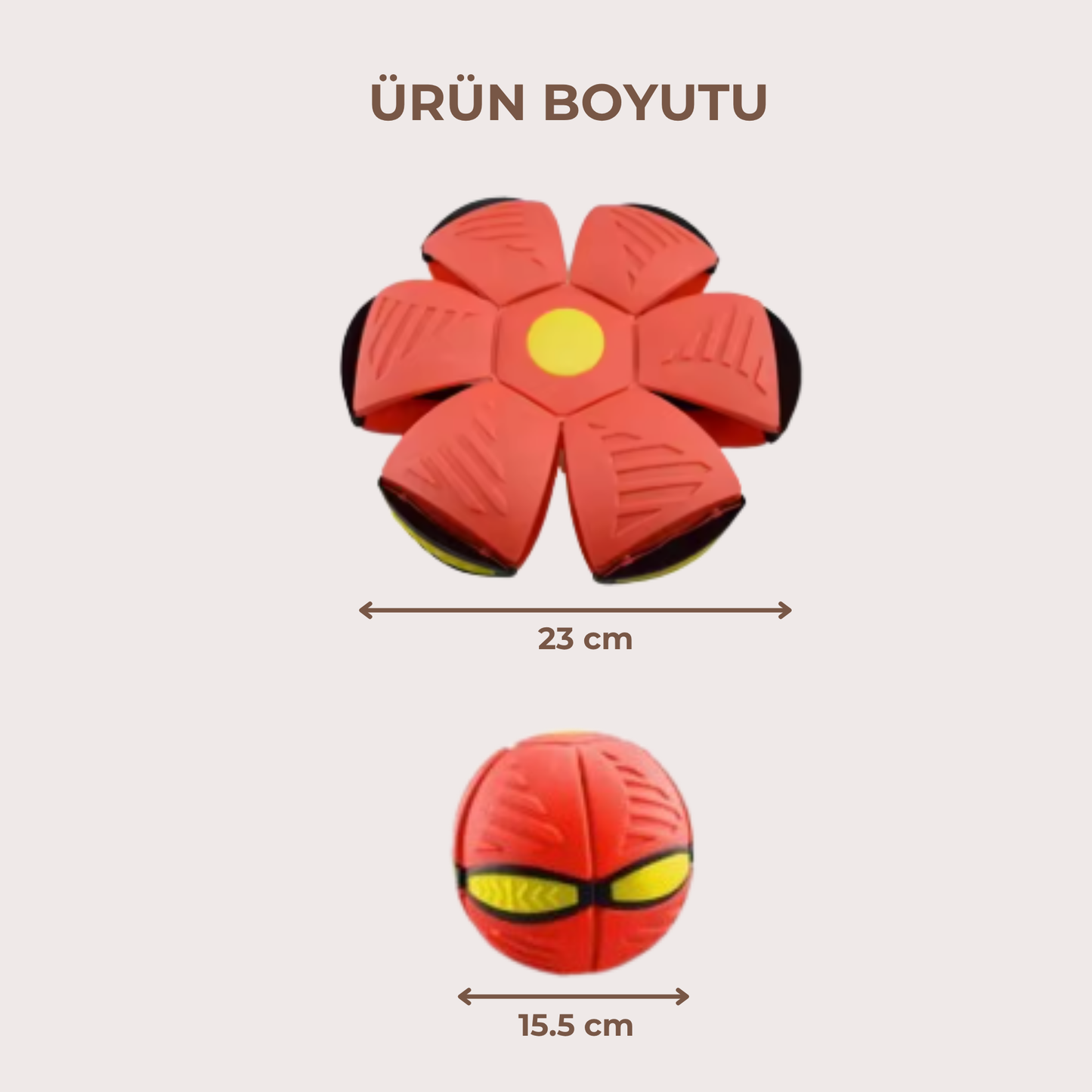 PatiKöşk™ Işıklı Zıplayan Frizbi Evcil Hayvan Uçan Ufo Topu (Ürün Kodu: PK 35)