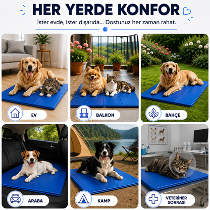 PatiKöşk™ Evcil Hayvan Soğutucu Yatak Mat (Ürün Kodu: PK 16)