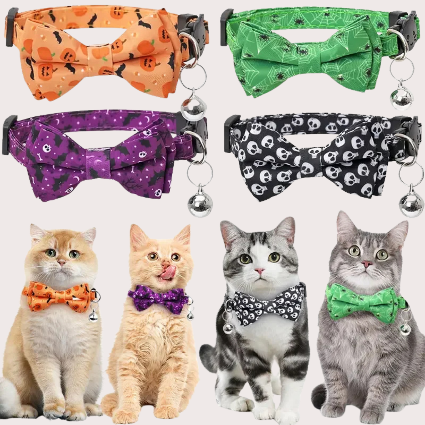 PatiKöşk™ Papyonlu Kedi Tasması (Ürün Kodu: PK 4)