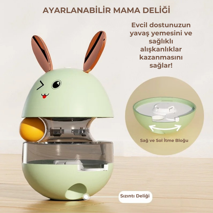 PatiKöşk™ Mama Hazneli Hacıyatmaz Oyuncağı (Ürün Kodu: PK 44)