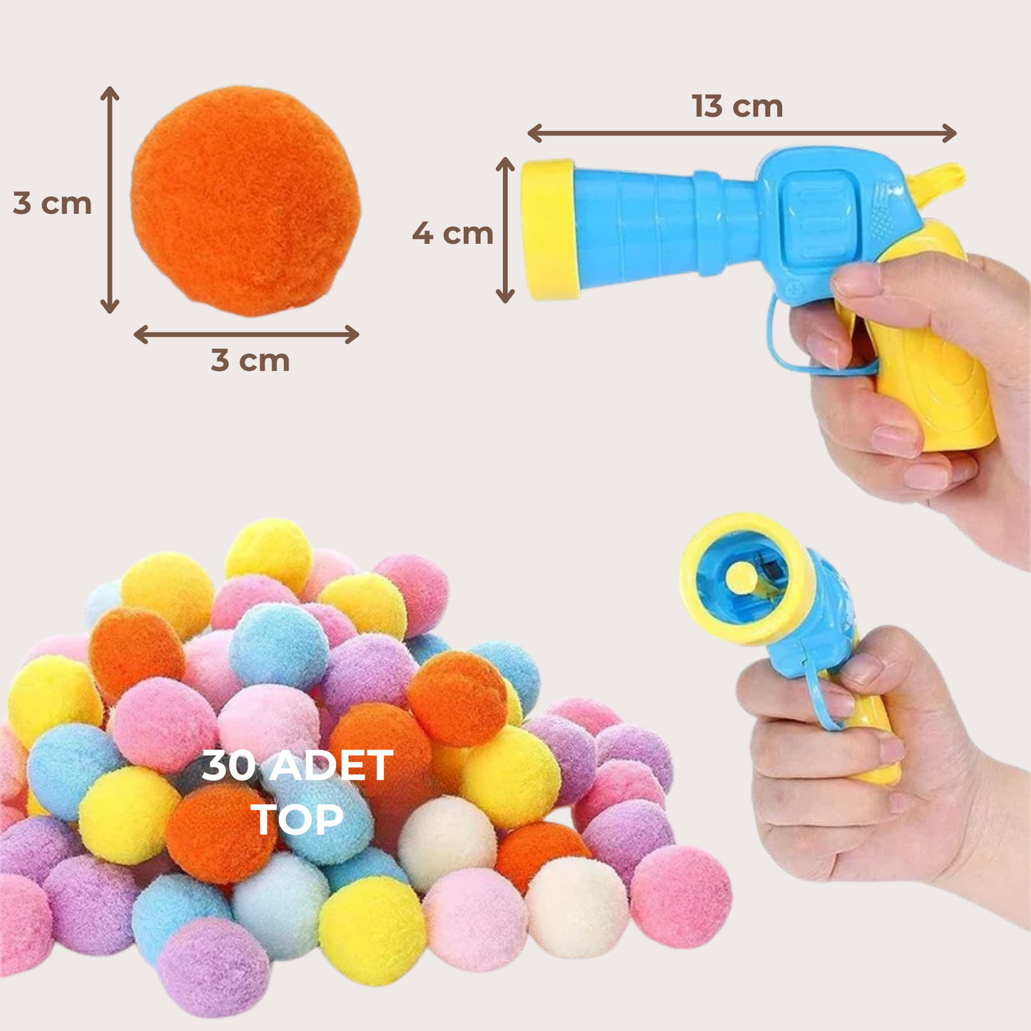 PatiKöşk™ Peluş Top Atan İnteraktif Kedi Oyuncağı (Ürün Kodu: PK 47)