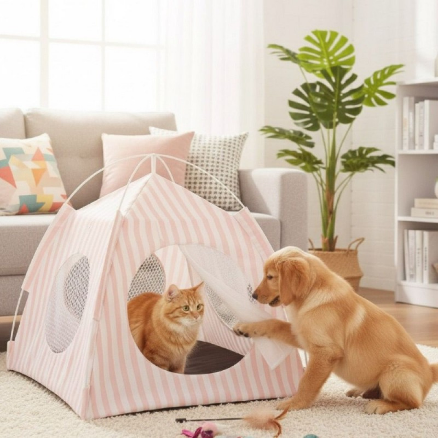 PatiKöşk™ Evcil Hayvan Katlanabilir Oyun Çadırı (Ürün Kodu: PK 166)