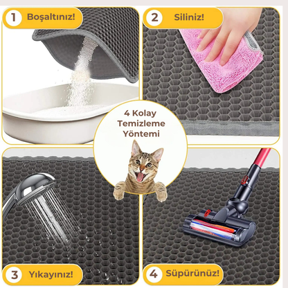 PatiKöşk™ Kedi Tuvalet Önü Paspası (Ürün Kodu: PK 45)