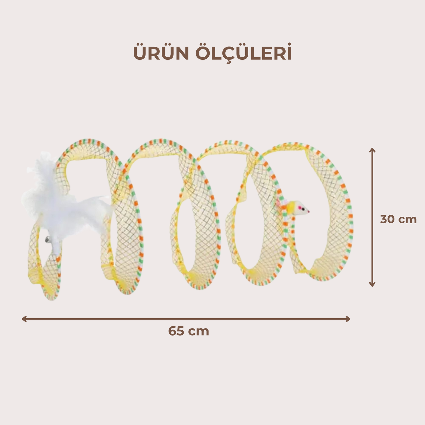 PatiKöşk™ Katlanabilir Kedi Tüneli (Ürün Kodu: PK 62)