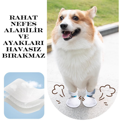 PatiKöşk™ Su Geçirmez Pati Koruyucu Ayak Kılıfları 3'lü Paket Toplam 60 Adet