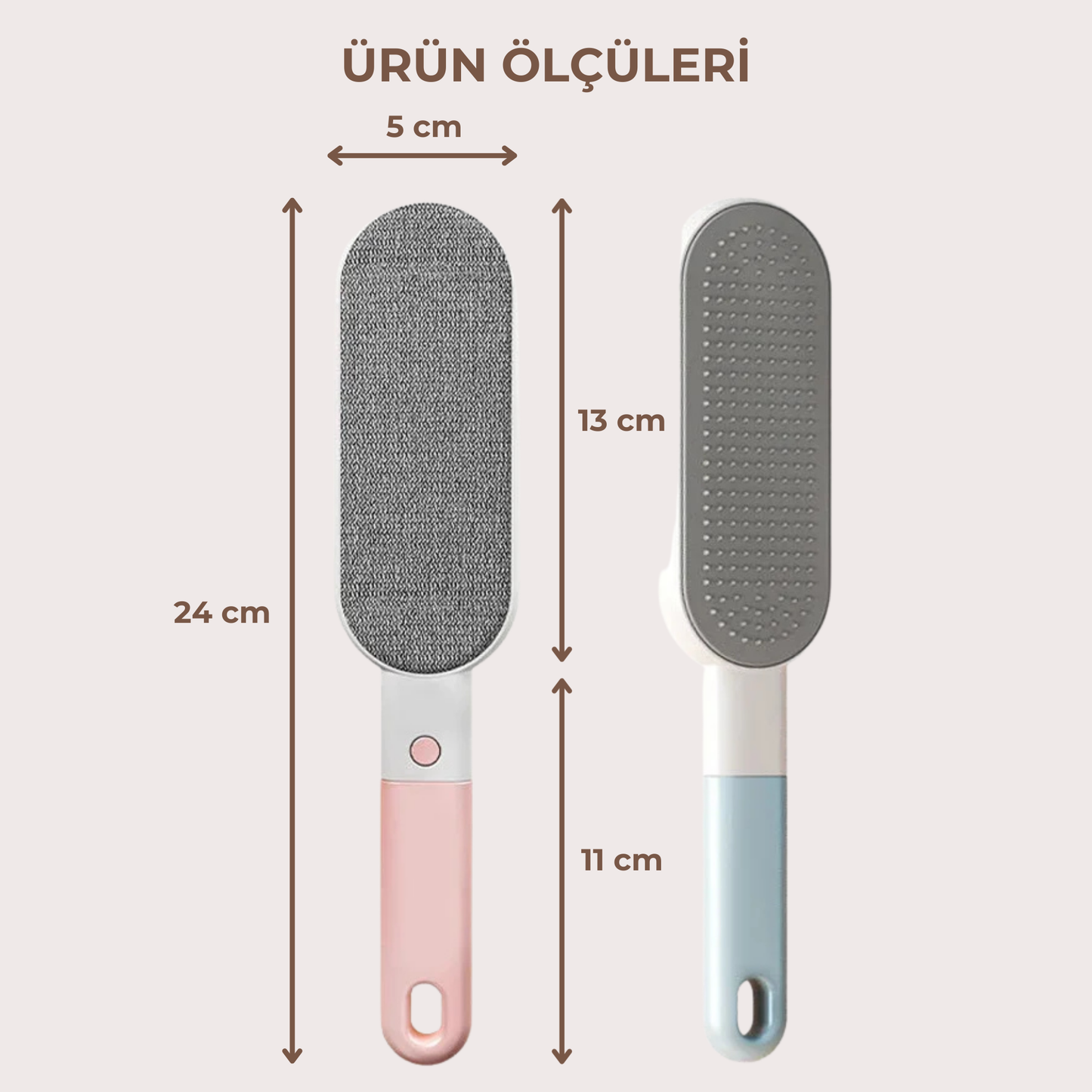 PatiKöşk™ 4'ü 1 Arada Tüy Toplama Fırçası (Ürün Kodu: PK 48)