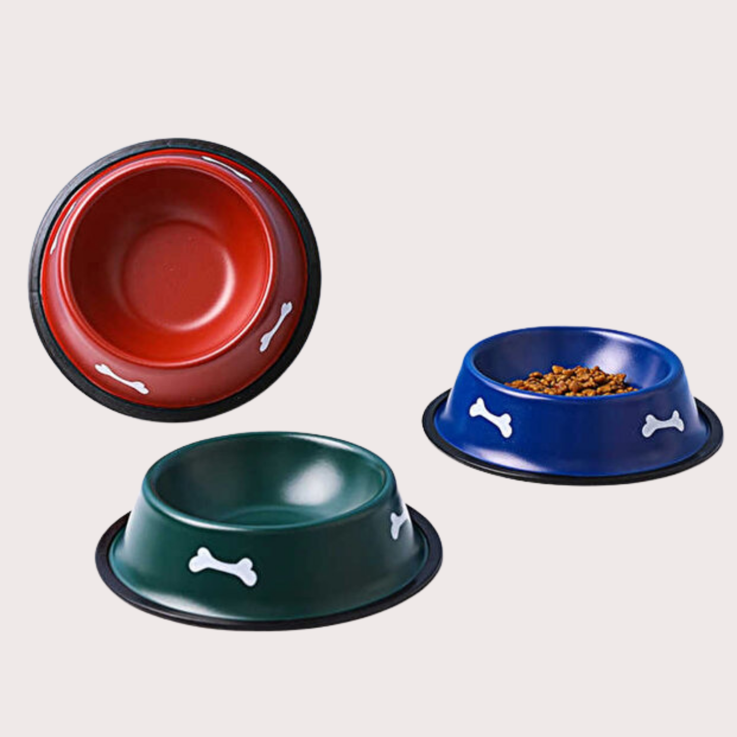 PatiKöşk™ Desenli Metal Mama Kabı (Ürün Kodu: PK 128)