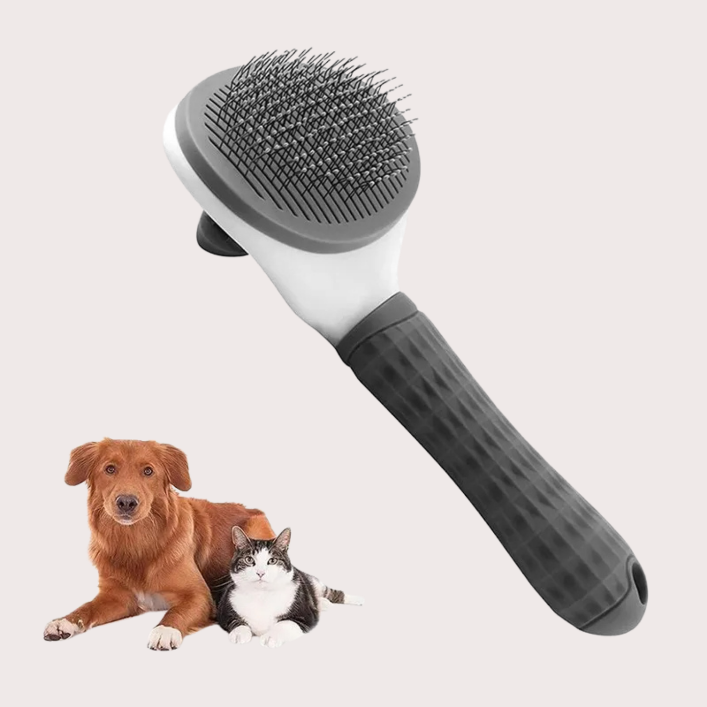 PatiKöşk™ Otomatik Temizlenen Yuvarlak Evcil Hayvan Tarağı (Ürün Kodu: PK 25)