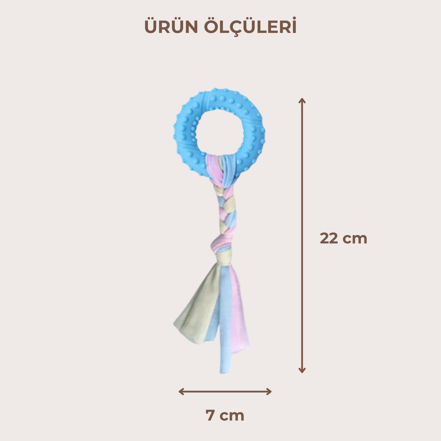 PatiKöşk™ Dayanıklı Köpek Diş Kaşıyıcı Ve Çiğneme Oyuncağı (Ürün Kodu: PK 172)