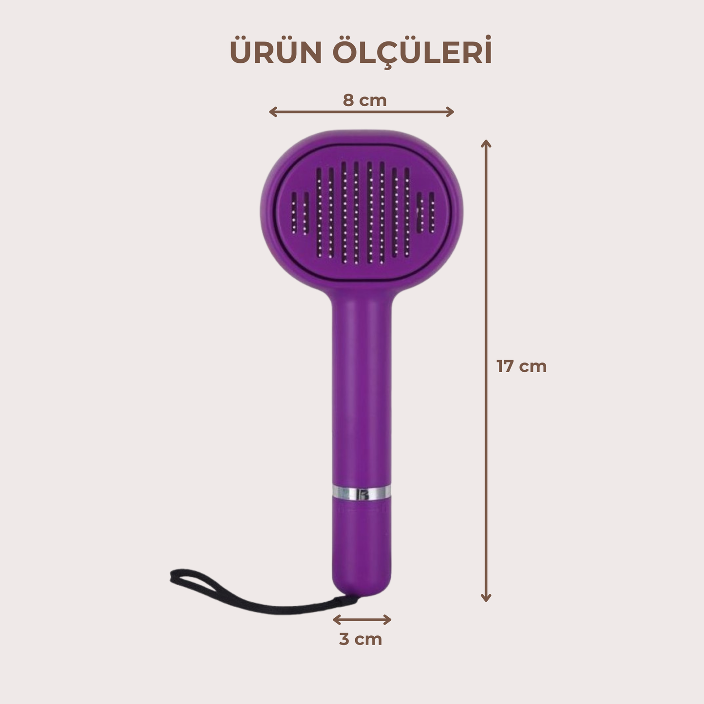 PatiKöşk™ Çok Fonksiyonlu Evcil Hayvan Tüy Temizleyici Fırça (Ürün Kodu: PK 50)