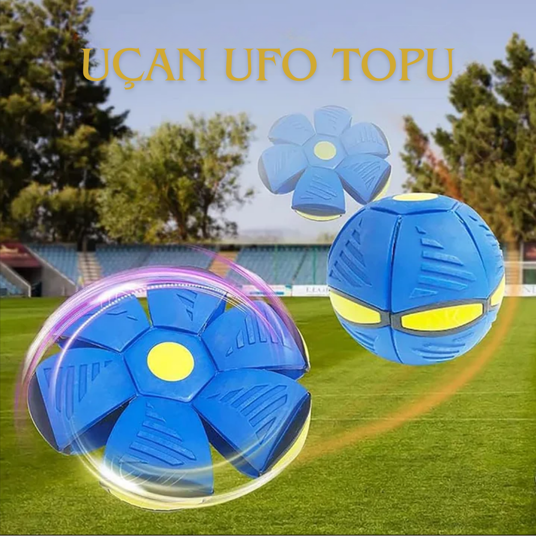 PatiKöşk™ Işıklı Zıplayan Frizbi Evcil Hayvan Uçan Ufo Topu