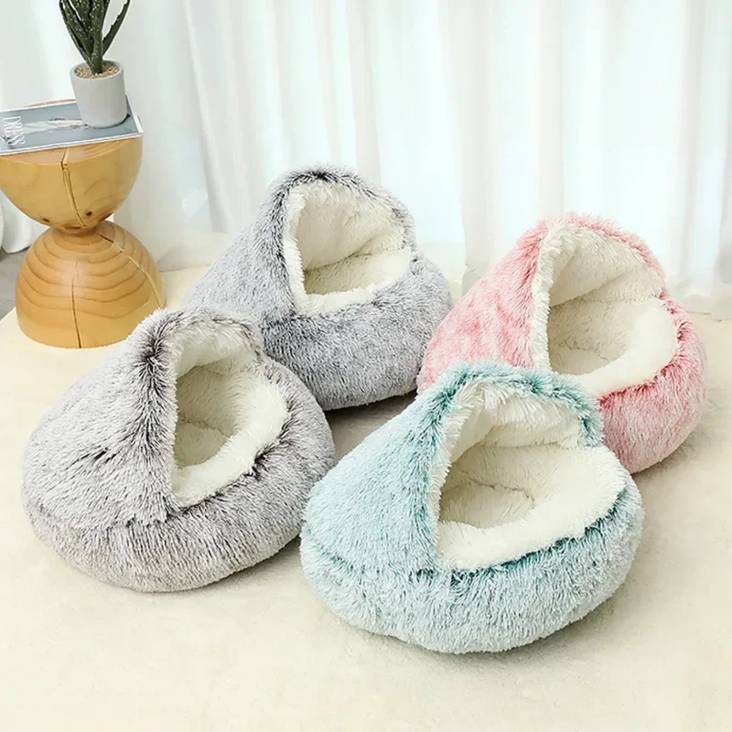 PatiKöşk™ Sakinleştirici Peluş Evcil Hayvan Yatağı