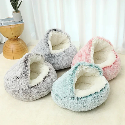 PatiKöşk™ Sakinleştirici Peluş Evcil Hayvan Yatağı