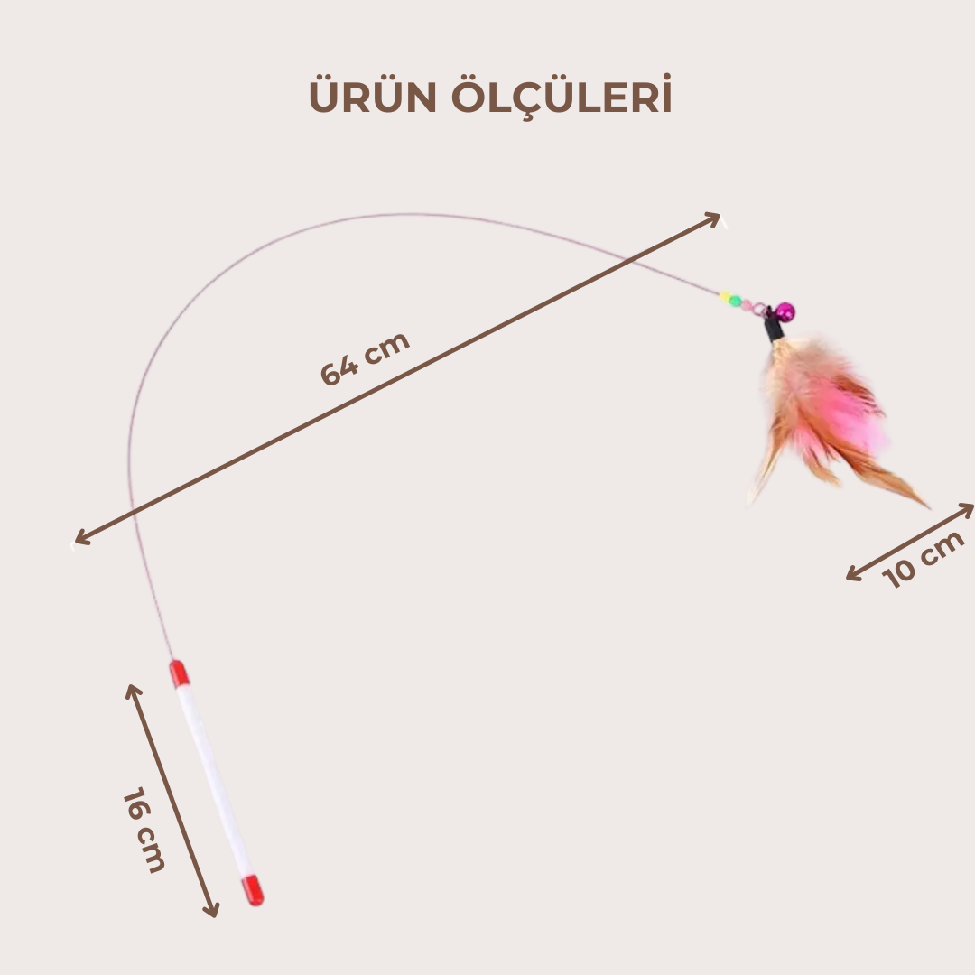 PatiKöşk™ Kedi Oyun Oltası (Ürün Kodu: PK 107)